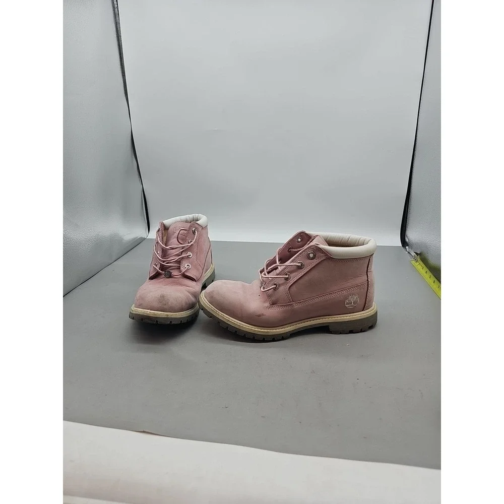 Timberland Nellie Chukka Boots‎ Womens Size 10 Nubuck Waterproof Pink Shoes
